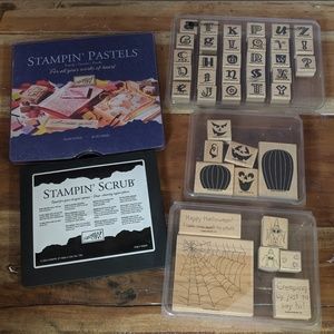Bundle Stampin Up Stamps, Pastels & scrub pad